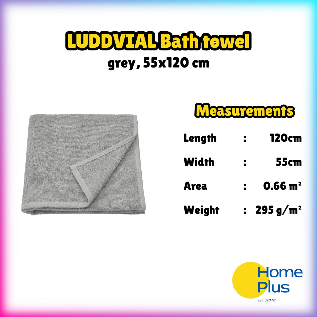 HomePlus ️ LUDDVIAL ผ้าเช็ดตัว 55x120 ซม