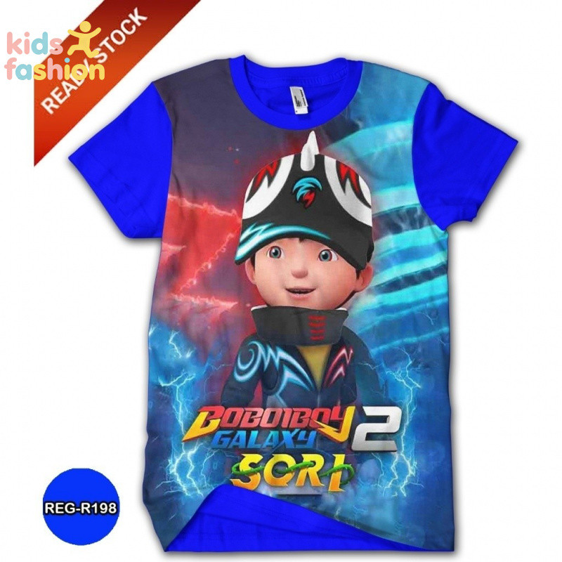 Boboiboy Pattern 3D Printing Boy T-shirt Casual Fashion Cute Boy T-shirt