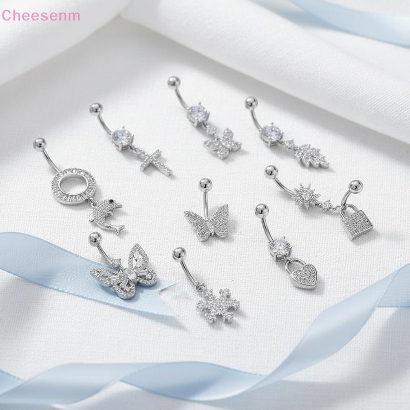 Cheesenm Contemporary Mixed-Style Belly Piercing เครื่องประดับสําหรับผู้หญิงเซ็กซี่และเก๋สําหรับ Night Out TH