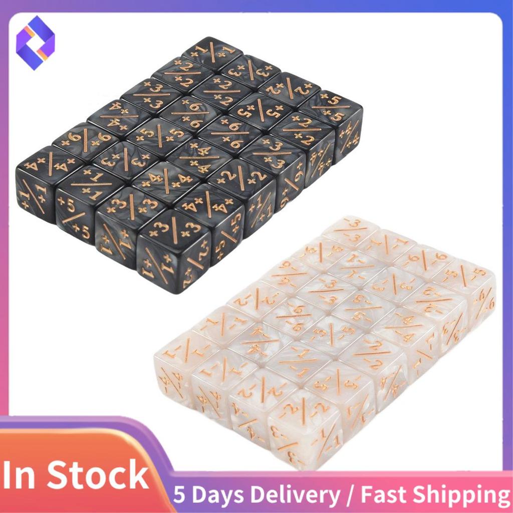 48 ชิ้น 16 มม. เครื่องนับลูกเต๋า Token Dice Loyalty Dice D6 Dice Cube สําหรับ,,,การ์ดเกม