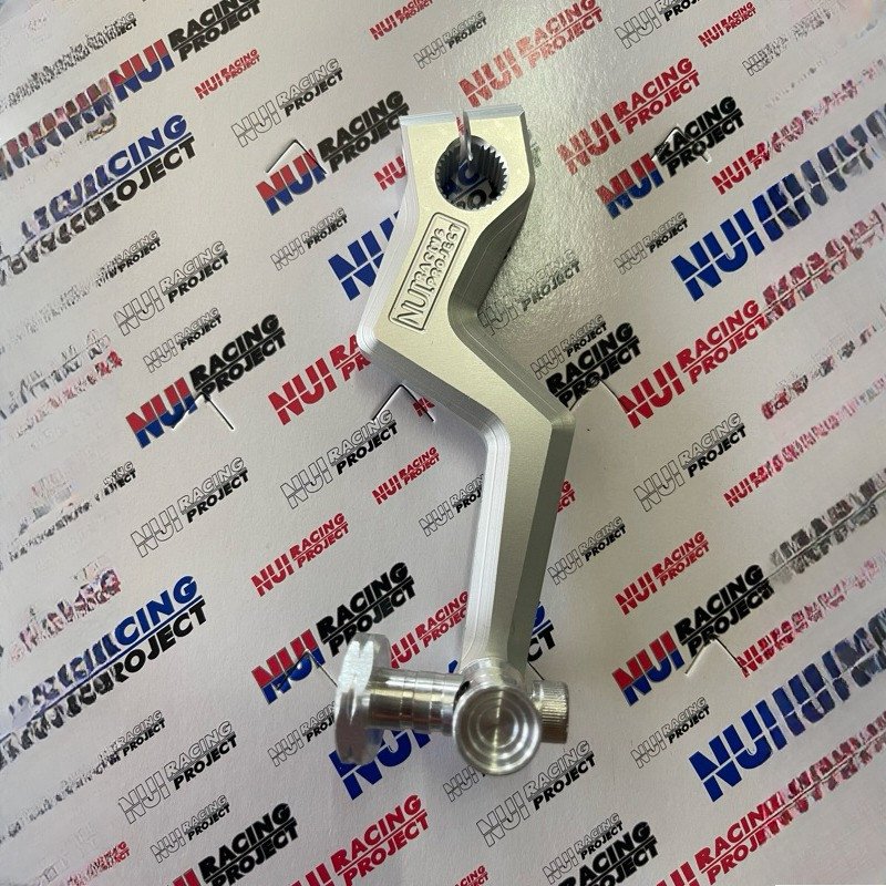 มือลิง CNC สายฟ้า แบบเรียบ NuiRacing ตัวปรับปีเนียม ใส่เวฟทุกรุ่น สวยๆเนียนๆครับ