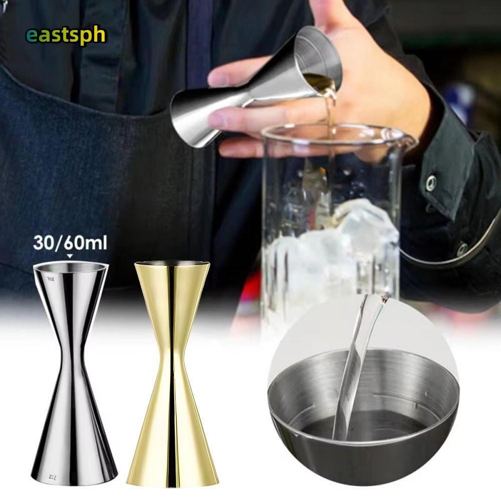 EASTSPH วัด Jigger, 2oz 1oz 304 สแตนเลสสตีลแก้ว Shaker, Dual Shot สไตล์ญี่ปุ่นหนาวัดถ้วย Barware