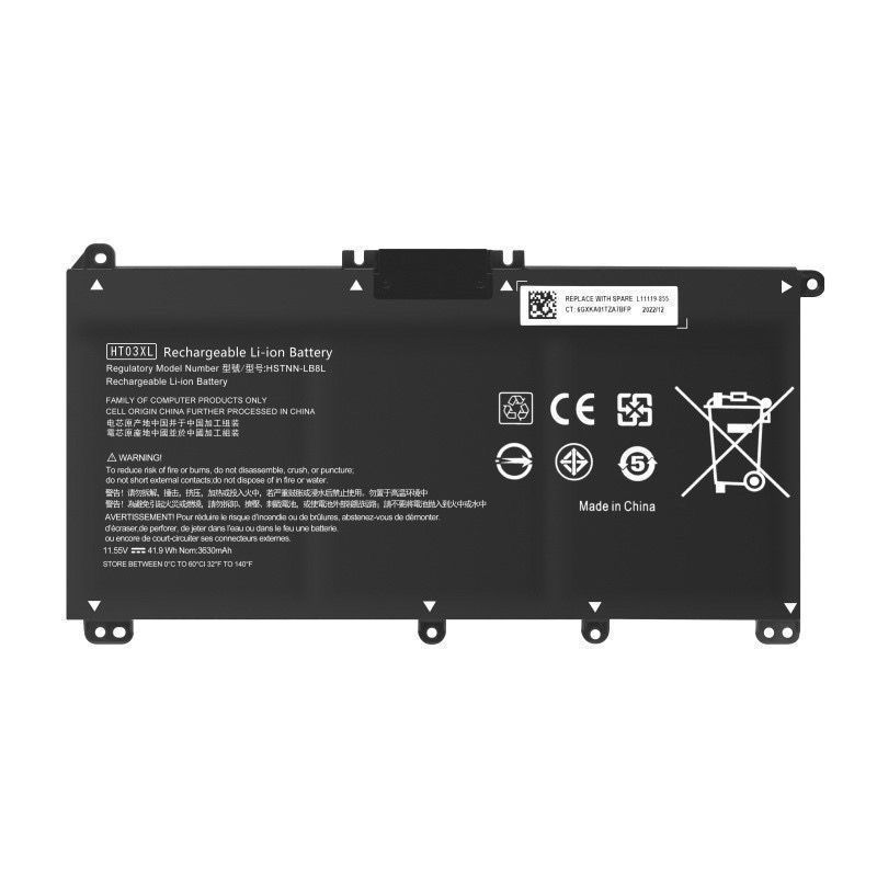 เหมาะสําหรับแบตเตอรี่แล็ปท็อป HP 1415TPNQ207Q208HT03XL