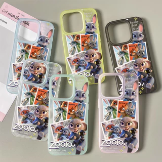 เคสโทรศัพท์สุนัขจิ้งจอกคู่การ์ตูนน่ารักสำหรับ iPhone 11, 17, 16, 13, 14, 12, 15 Pro Max 7Plus 14, 16, 15 Plus