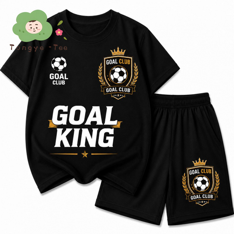 [COD]LE2(hot) 2026 เซตเสื้อยืดแขนสองสี+กางเกงขาสั้นเด็กลายแมนยู ผ้านุ่มระบายอากาศ ฤดูร้อนใส่สบาย✅ส่งกรุงเทพ เก็บปลายทางไ