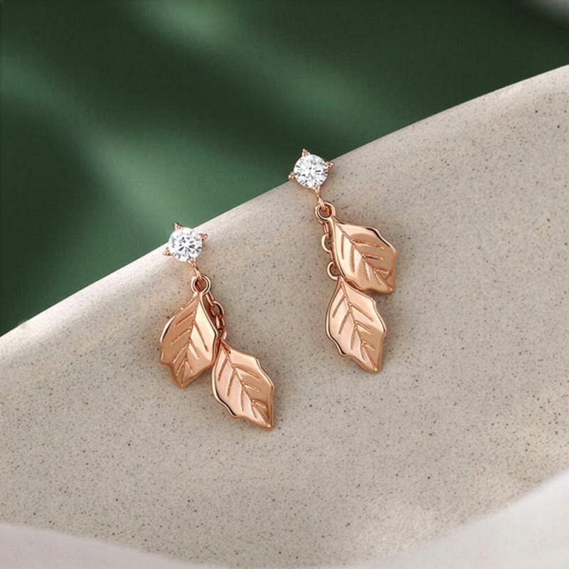 Autumn Cascade Earrings ต่างหูเงินแท้ S925 [MERCELO]