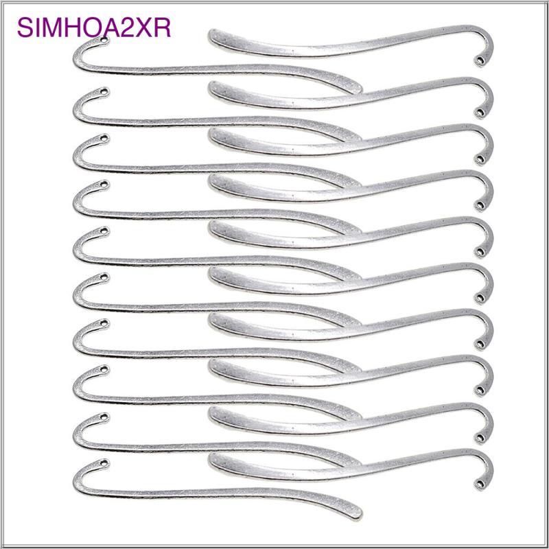 [simhoa2xr] 20 ชิ้น Vintage Beading Book Mark พร้อมตะขอเครื่องประดับหัตถกรรม DIY