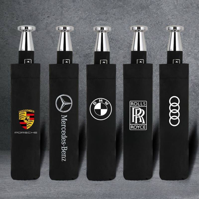 Exclusive Umbrella Mercedes-Benz BMW Rolls-Royce Umbrella Advertising Umbrella Folding Rain and Rain Dual-Use maFp