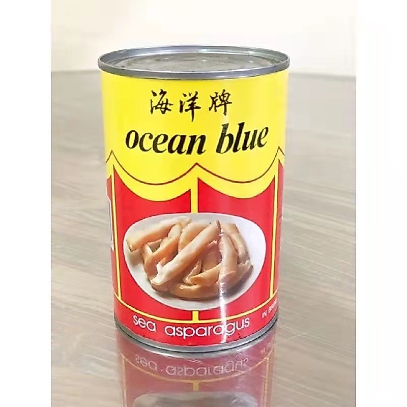 เป่าฮื้อประป๋อง鲍鱼 ตรา Ocean Blue（海洋） หน่อไม้ทะเล เป่าฮื้อชิลี เบอร์ o o เส้นใหญ่ ของแท้！！100%
