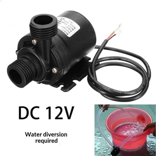 12V ปั๊มน้ำใต้น้ำ 800ลิตร/ชม. 5ม. มอเตอร์ไร้แปรง ตู้ปลา น้ำพุ ระบบทำความเย็น พกพา