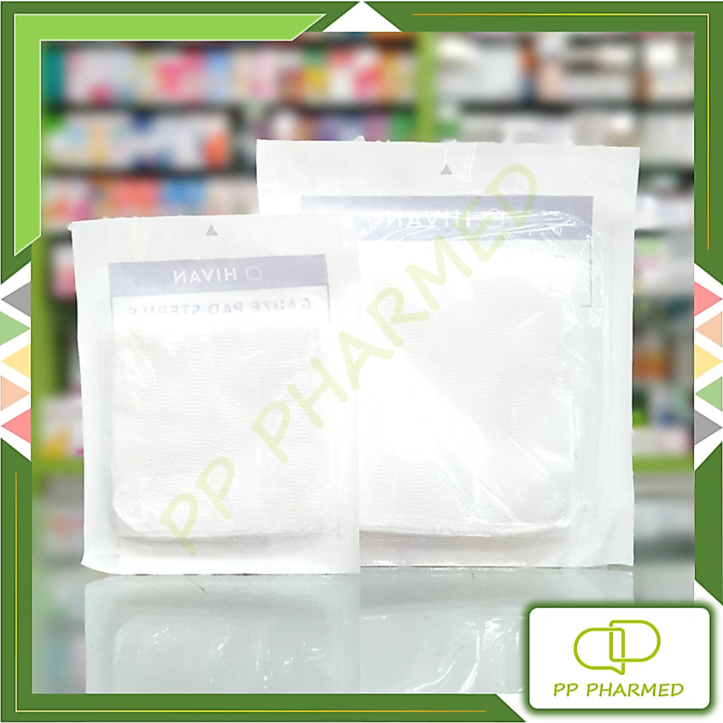 ผ้าก๊อซสเตอร์ไรด์ มี 4 ขนาด ยี่ห้อ HIVAN ผ้าก๊อซปลอดเชื้อ GAUZE PADS STERILE