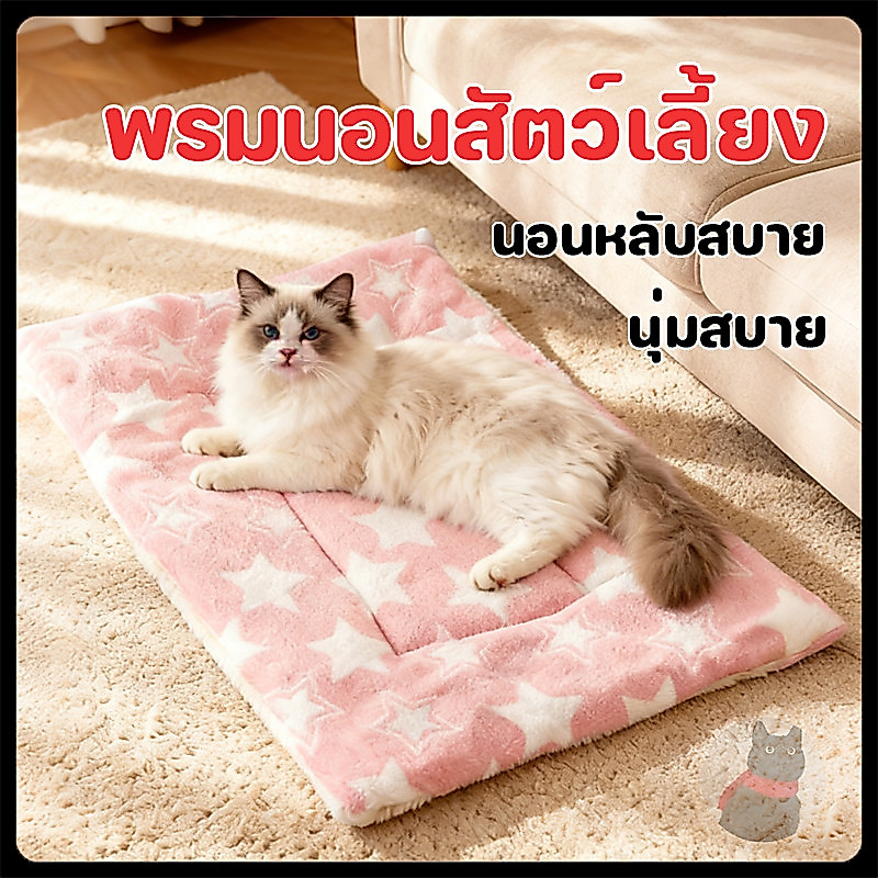 ⚡จัดส่งรวดเร็ว⚡พรมนอนสัตว์เลี้ยง เบาะนอนสำหรับสัตว์เลี้ยง เบาะรองนั่ง ที่นอนสัตว์เลี้ยง ขนนุ่ม ที่นอนสุนัข ที่นอนแมว