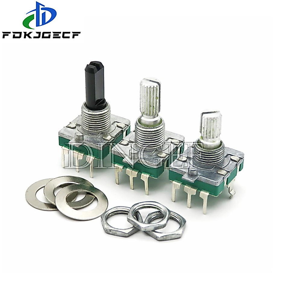 1 ชิ้น EC16 360 องศา Rotary Encoder สวิทช์ EC16 Encoder เสียง Coding 5Pin จับยาว 15 มิลลิเมตร 20 มิลลิเมตร Push สวิทช์