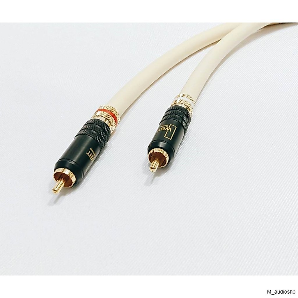 ....สายสัญญาณ RCA WBT Audio Cable หัวแจ็คแบบขันล็อค Nakamichi กับ wbt แบบ 2 เส้น....