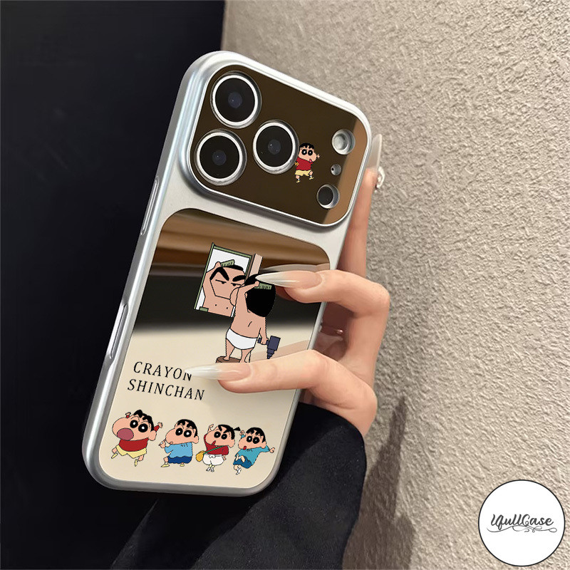 เคสกระจก ชินจัง การ์ตูนดัง สไตล์ฮิตกันกระแทก น่ารักสำหรับ รูปที่ 3