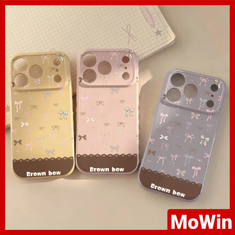 Mowin Case - เคสโทรศัพท์รูปหัวใจ นุ่มแวววาว ใช้ได้กับเคส iPhone 11 และ iPhone 17 Pro Max ลูกไม้ลายจุ