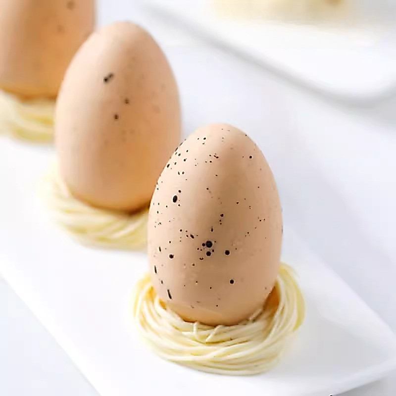 แม่พิมพ์ซิลิโคนมูสรูปไข่ขนมฝรั่งเศส 8 Egg-Shaped Baking diy เค้กช็อกโกแลตอีสเตอร์ไข่