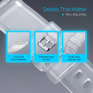 สายรัดซิลิโคน for Redmi Watch 6 5 4 สาย สายยางกีฬาโปร่งใส อุปกรณ์เสริมสร้อยข้อมือเข็มขัดกันน้ำ for Mi Band 10 9 8 Pro