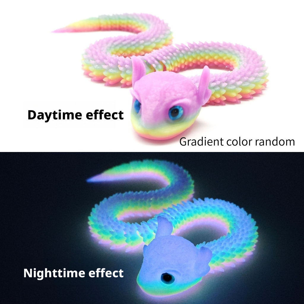 3D พิมพ์ Iridescent Python Articulated Queen อะนิเมะรูปรูปปั้น Movable Joints Desk Decor