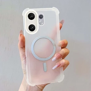 เคสVivo V70 FE V 70 Elite V60 V 60 Lite V50 V 50 5GเคสVivo V40 Pro V40 Lite V30 V29 V27 Pro 5G V27eกรณีแม่เหล็กClear Shock proof Matte Soft TPUปกหลัง