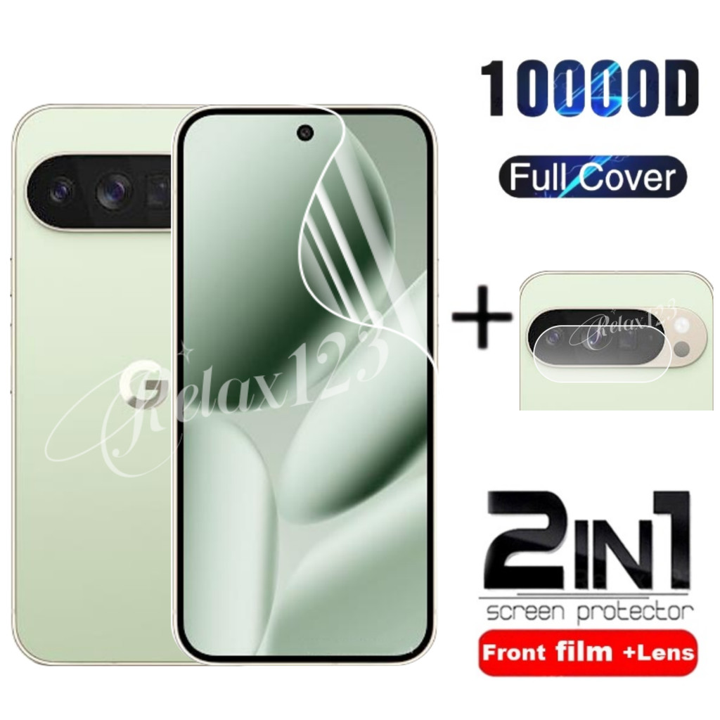 สําหรับ Google Pixel 10 Pro XL 5G 2IN1 ด้านหน้าHydrogelฟิล์มและเลนส์ฟิล์มสําหรับGoogle Pixel10Pro 10