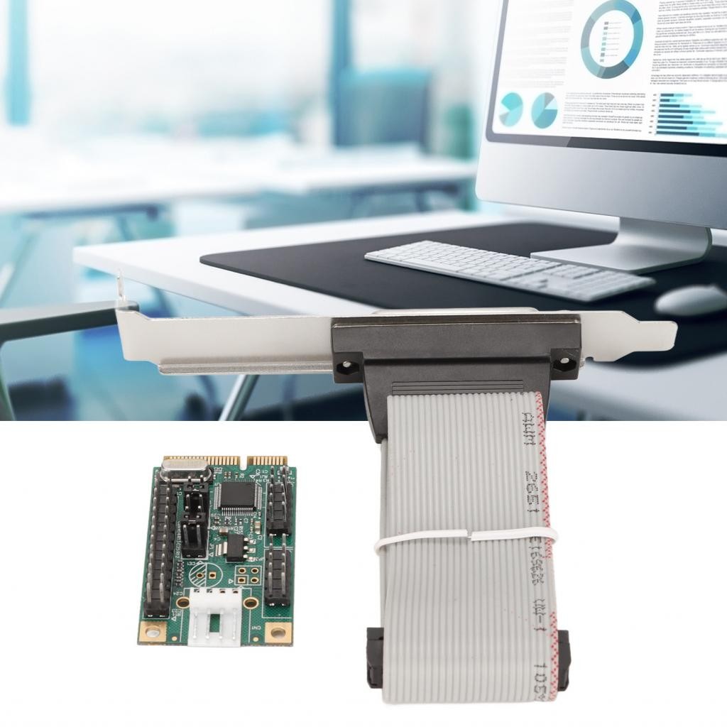Macopice-ph Pcie พอร์ตขนานขยายการ์ดขยาย Riser Modem Parallelized สําหรับ Ch438 Ltp1 Minipcie 1P การ์