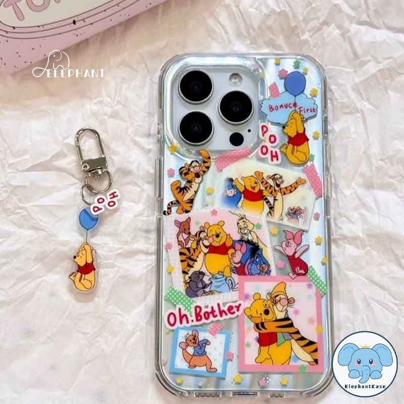 เคสไอโฟน 16 เหมาะสำหรับ IPhone 13 11 15 16 12 14 Pro Max 16 15 14 Plus เคสกราฟฟิตี้ลายการ์ตูนวินนี่เดอะพูห์สุดสร้างสรรค์ ราคา ถูกที่สุด ดีลบีเคเค