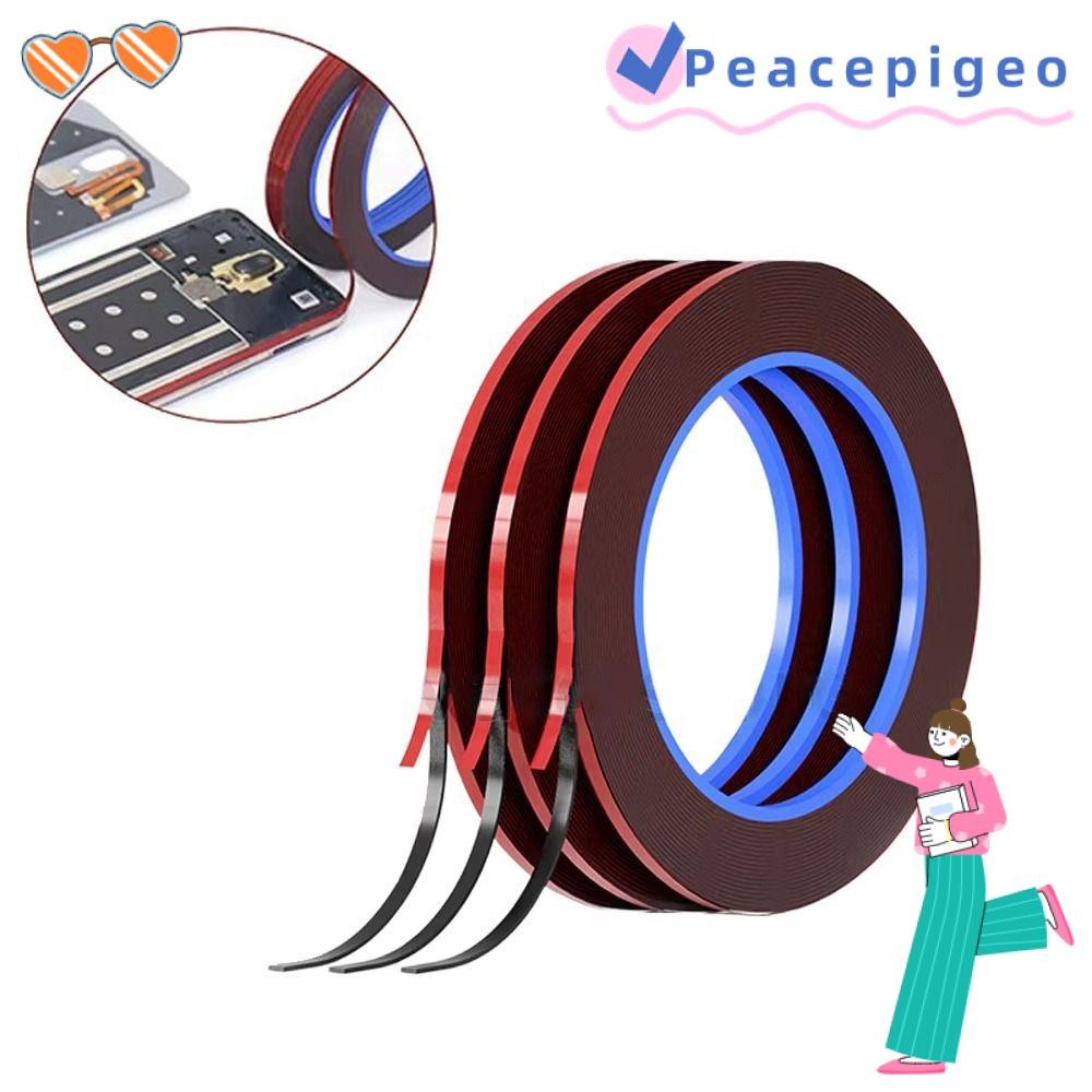 PEACEPIGEO เทปกรอบโทรศัพท์มือถือ,หน้าจอโค้ง Traceless เทปสองด้าน,ทนทานกันน้ํา 3 มม.เทปปิดผนึกสําหรับโทรศัพท์มือถือแท็บเล็ตหน้าจอ LCD ฝาหลัง