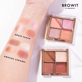 Browit Eyeshadow palette พาเลทอายแชโดว์น้องฉัตร มี 5 เฉดสี (1ชิ้น)