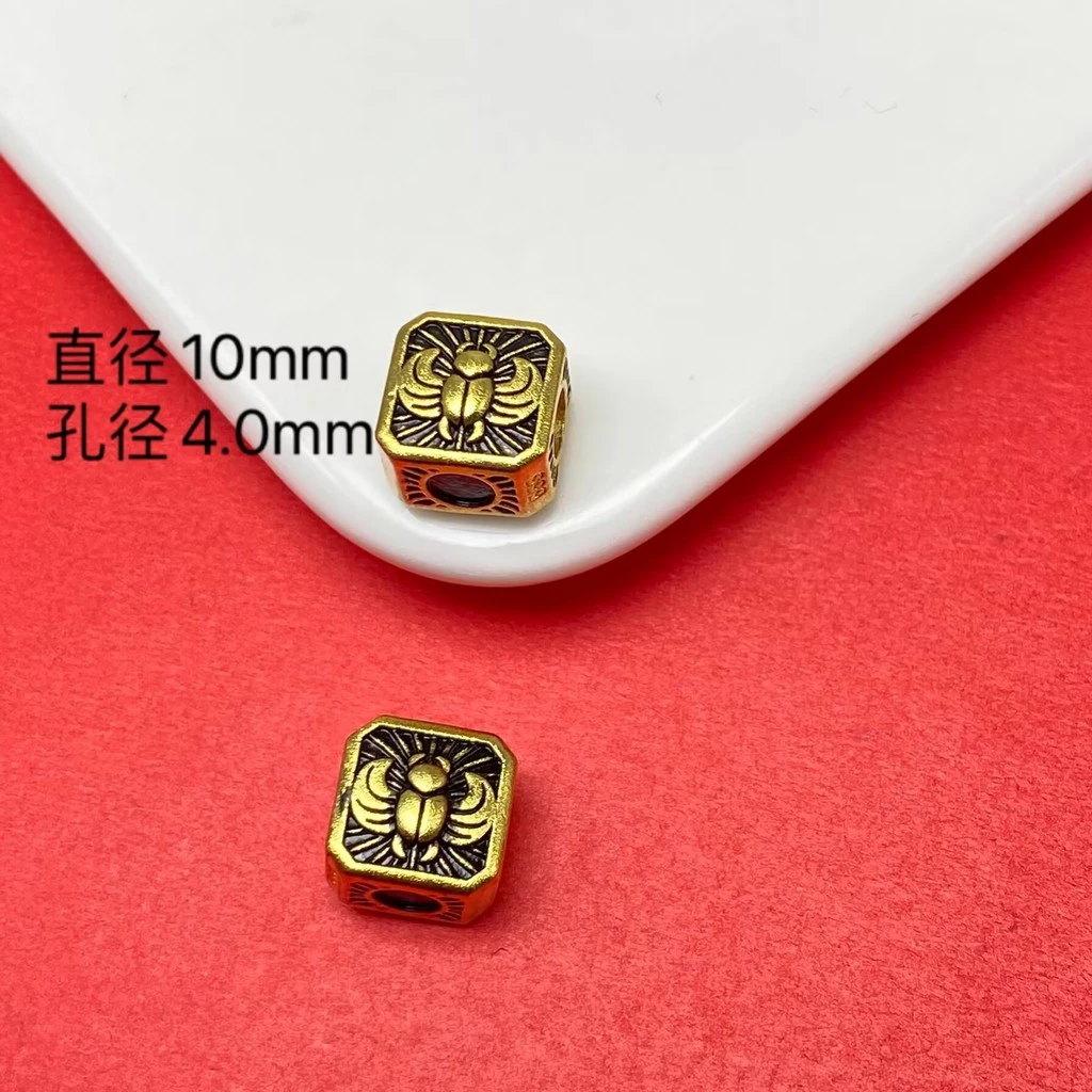 Tattoo Square Bead Love Barrel Bead DIY Jewelry Accessories thumbnail 7