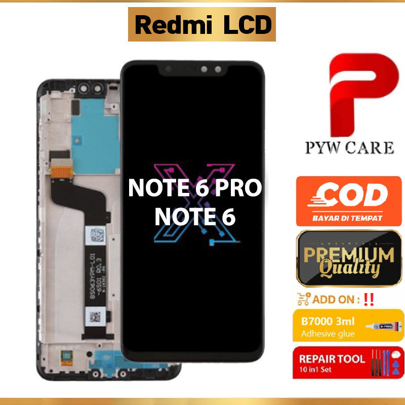 หน้าจอ LCD ที่รองรับสําหรับ Redmi Note 6 / Redmi Note 6 Pro หน้าจอ LCD