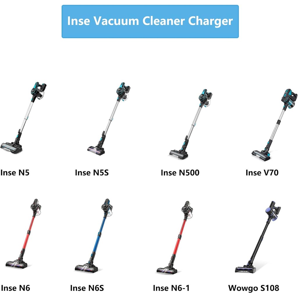 VHBW Charger สําหรับ INSE Wireless Vacuum Charger Fit with Inse N5S N5 N6 N6S V70 N6-1 N6-2 AC,เครื่