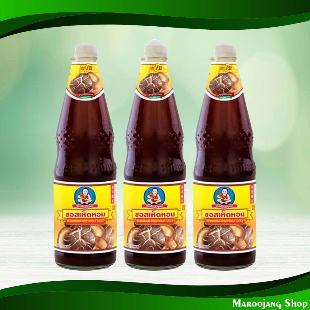 ซอสเห็ดหอม เด็กสมบูรณ์ 800 กรัม (3ขวด) Mushroom Sauce Deksomboon