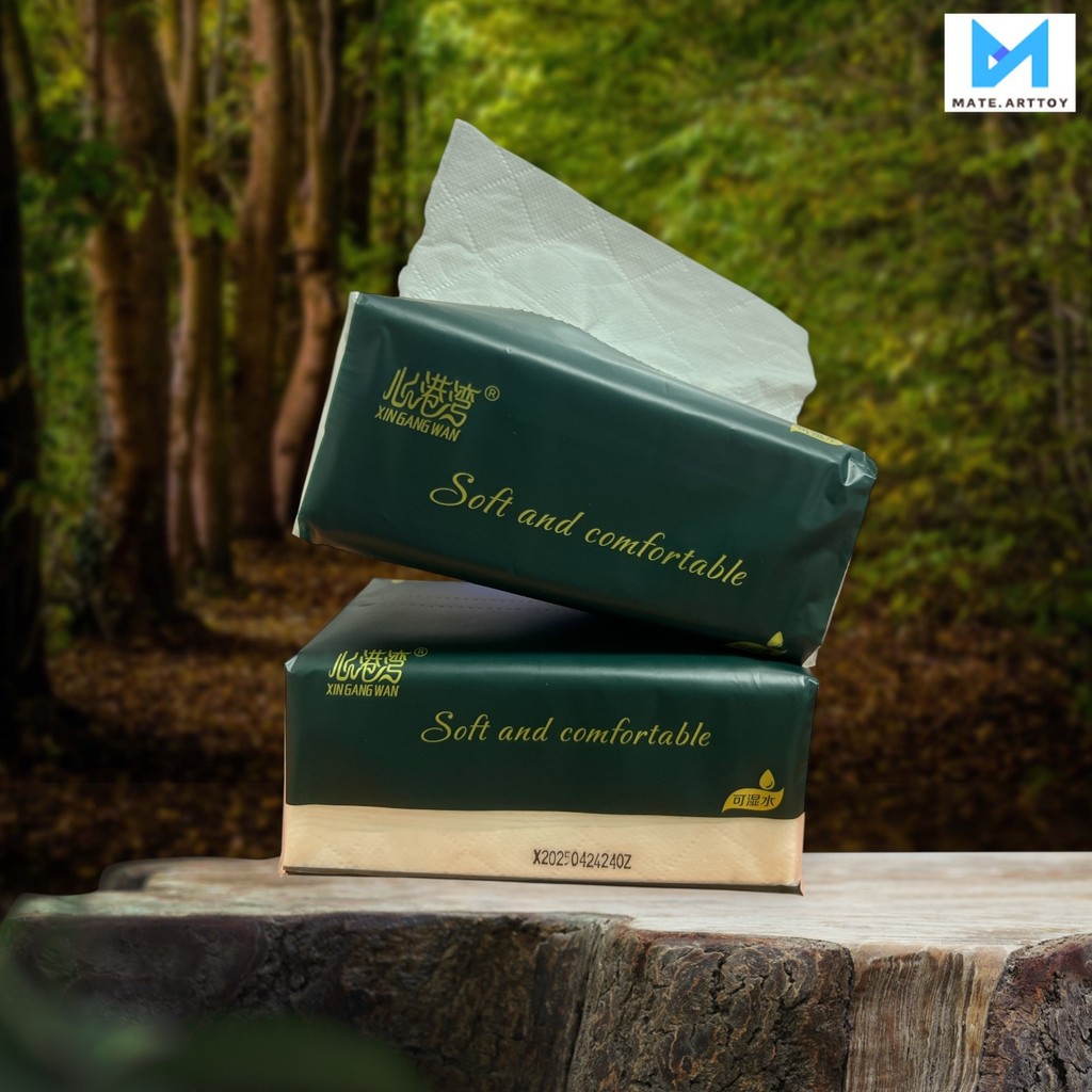 กระดาษชำระ นุ่มเหนียว 240 แผ่น 4 ชั้น กระดาษเช็ดหน้า 30 ห่อ/กล่อง ขนาด 175*148 มม.