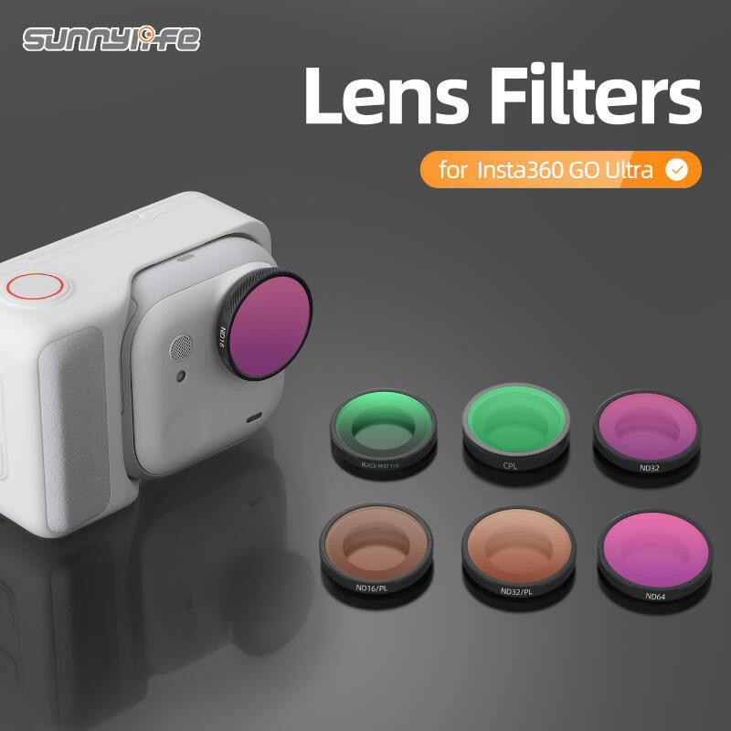 ชุดกรองเลนส์สําหรับสําหรับ Insta360 GO Ultra UV CPL ND ชุดตัวกรองฟิล์ม Anti Scratch Protector สําหรับ Insta360 GO Ultra อุปกรณ์เสริมสําหรับกล้อง