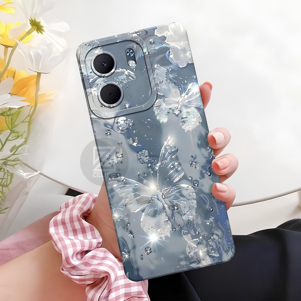 เคส HP OPPO A5X 4G 2025 - เคสแฟชั่นผีเสื้อ - เคส OPPO A5X 4G รุ่นล่าสุด - กล้อง Pro - เคส OPPO A5X 4