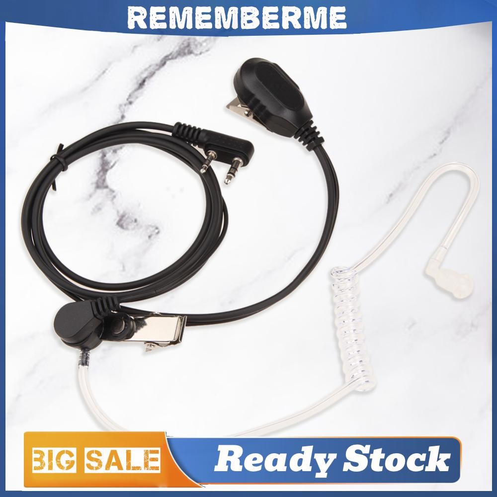 2 Pin หูฟังหูฟังหูฟังมัลติฟังก์ชั่น PTT Mic หูฟัง Walkie Talkie ชุดหูฟังอุปกรณ์เสริมสําหรับ Baofeng Kenwood วิทยุ