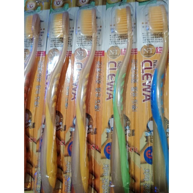 [10 ชิ้น]EQ Tech Clewa Nano Gold แปรงสีฟัน TP Store KL Store