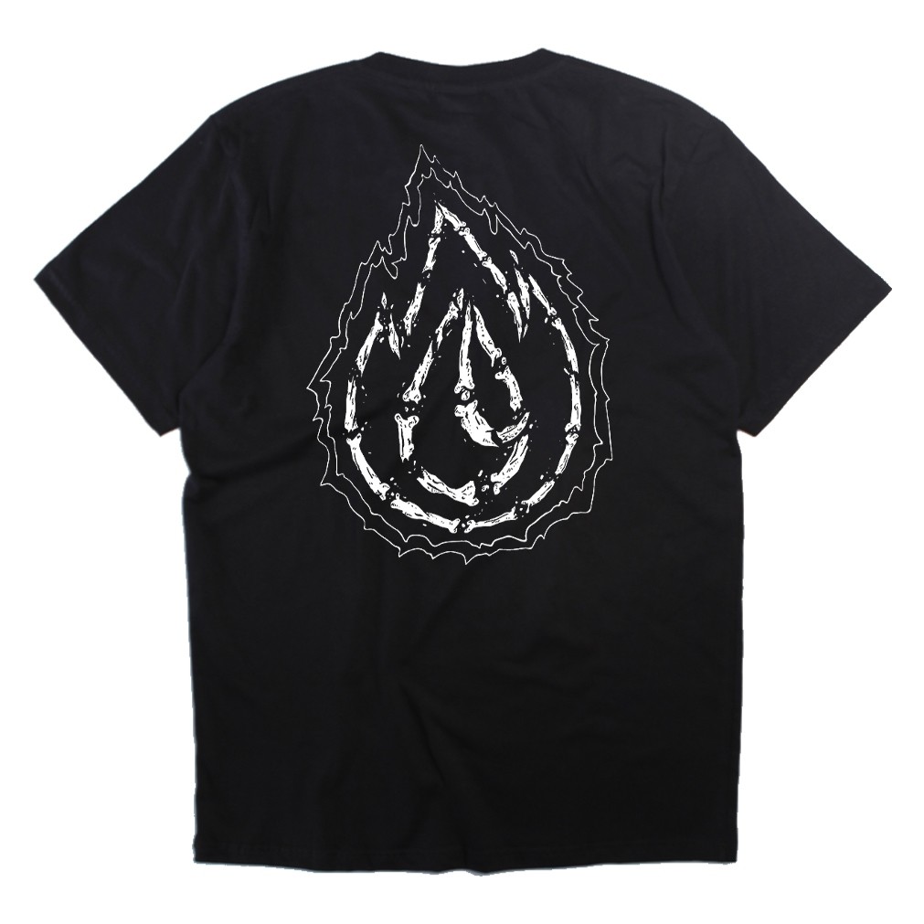 KATUN 56ez77sx7t Unisex Simple Plain Cotton เสื้อยืดสีดําสีขาว S 3XL BONES OG CROOZ Official Shop