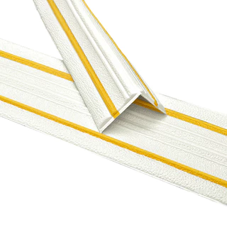 Self-Adhesive เพดานมุม Molding 14 ซม.x2.3 ม. ยืดหยุ่น Wall Trim Border สําหรับ Home Room Decor