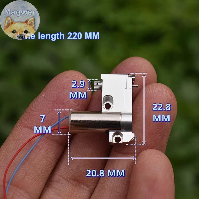 Magwen 1/2Pcs DC 2V-3.7V 3V 49RPM ความเร็วช้า 716 มอเตอร์ Coreless เกียร์โลหะมอเตอร์เกียร์ 6g รถเรือ