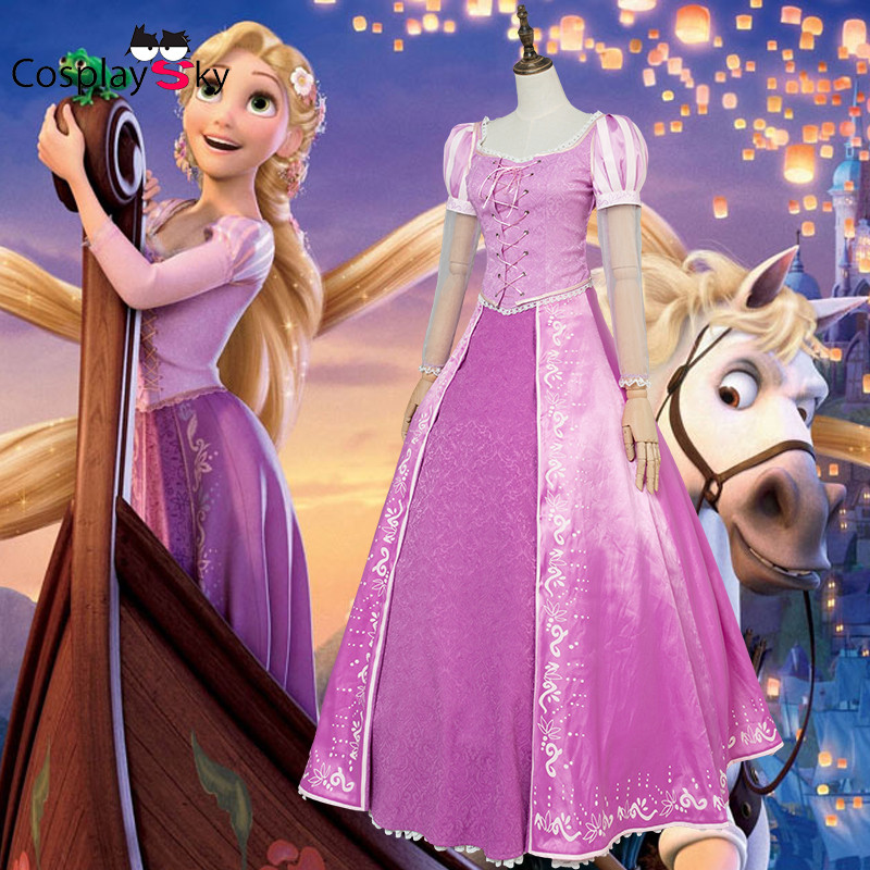 ชุดคอสเพลย์ราพันเซล Princess Le Pei สำหรับสตรี พร้อมส่งฟรี