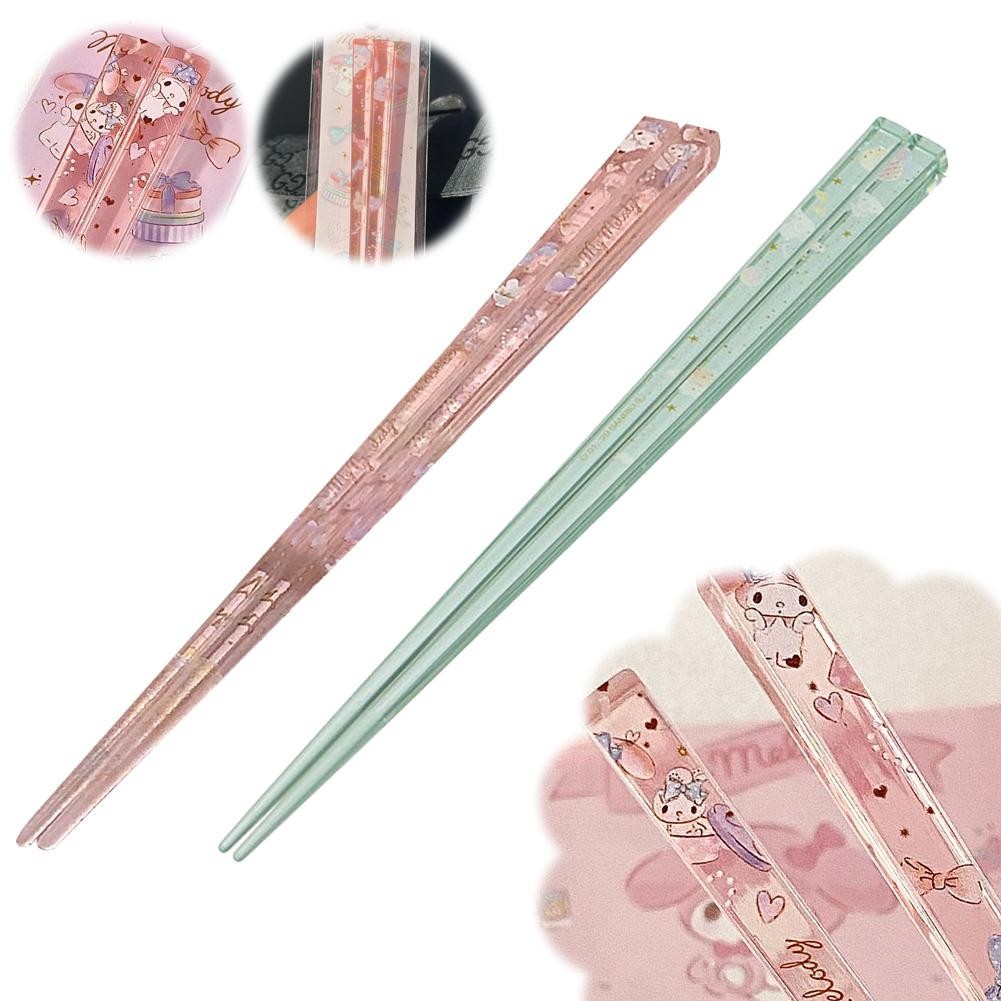 น่ารักลื่นตะเกียบโปร่งใสลื่นลื่นลื่นแม่พิมพ์บนโต๊ะอาหารInsสูงมูลค่าเด็กC8D0