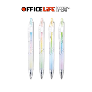 Elephant (ตราช้าง) ปากกาเจล ปากกา รุ่น Drift Crystal ขนาดหัว 0.5 มม. หมึกน้ำเงิน ( 1 ด้าม / คละสี )