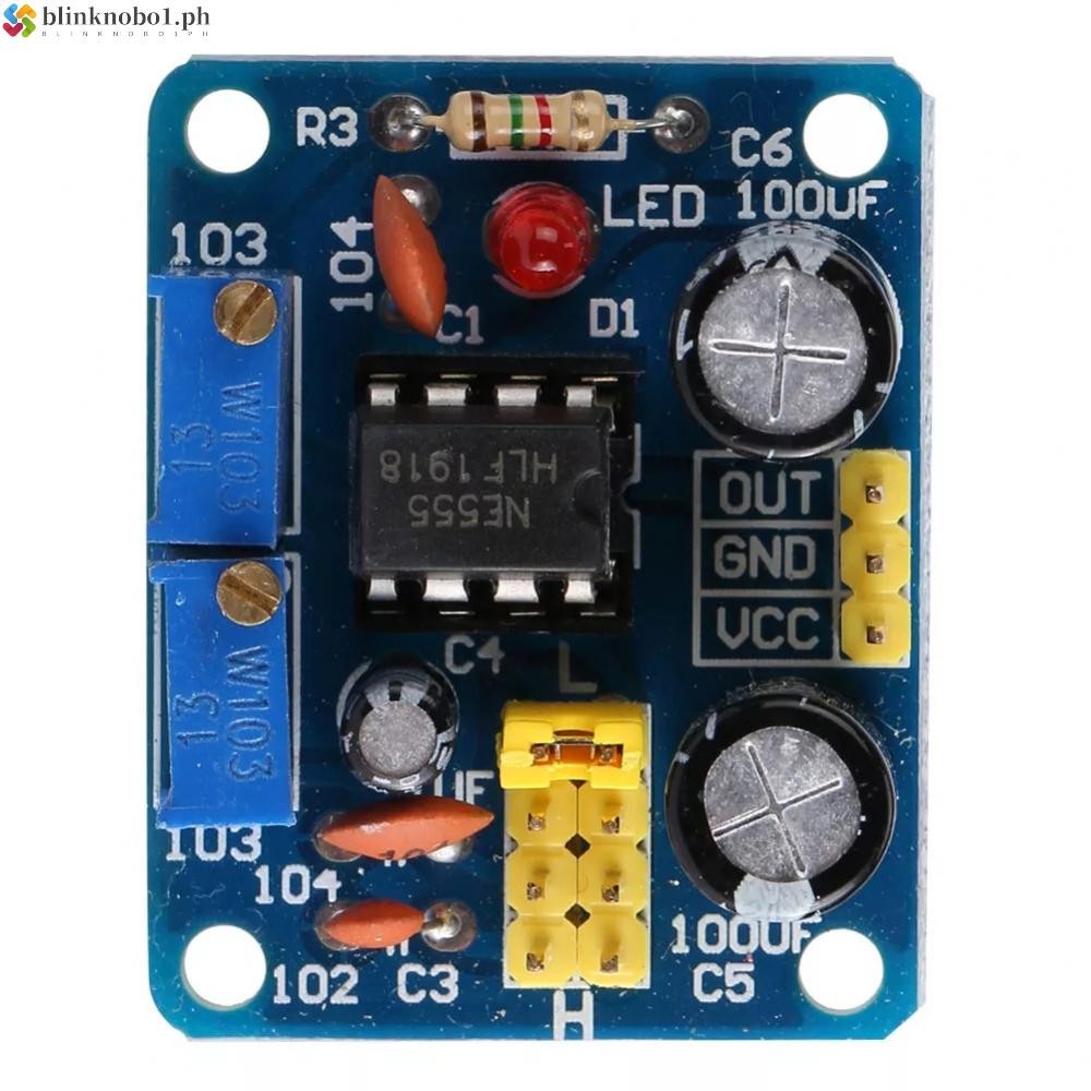 NE555 Duty Cycle Generator Board Module พร้อมเอาต์พุต LED และความถี่ปรับได้
