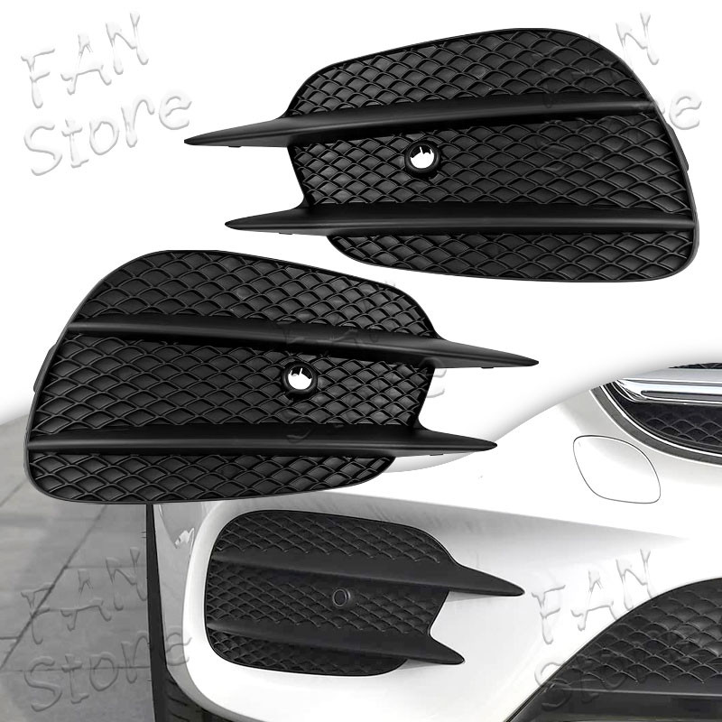 กันชนหน้า Grille หมอกโคมไฟกรอบสําหรับ 2017-2020 W213 W238 Mercedes Benz E300 E350 E400 E450 E43 AMG 2138856700 2138856800