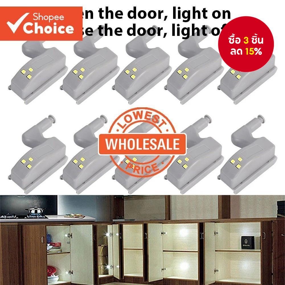 Universal LED บานพับด้านในโคมไฟ/ตู้เสื้อผ้าตู้เซ็นเซอร์ไฟ/ห้องครัวภายใต้ตู้สมาร์ท Mini Light Night Lights