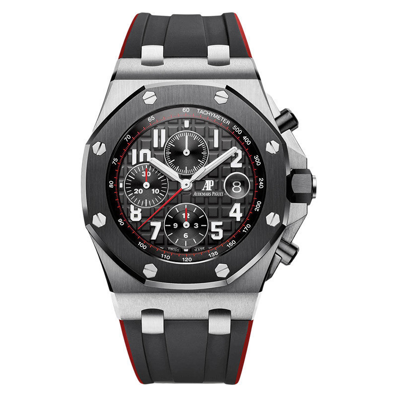 Audemars Piguet อัตโนมัตินาฬิกาผู้ชายแวมไพร์ด้านหลังเปลี่ยน Bezel 26470ST.OO.A101CR.01