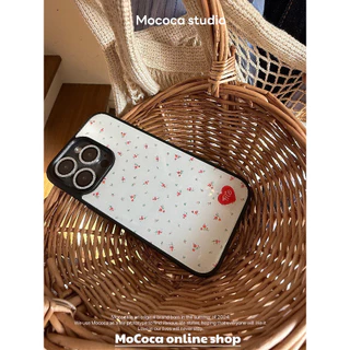 Love Heart เคสโทรศัพท์ดอกไม้ Anti-Fall เคสโทรศัพท์สําหรับ iPhone 16 Promax 15 Promax 11 12 13 14plus 15plus 16e 16plus 16pro 15pro