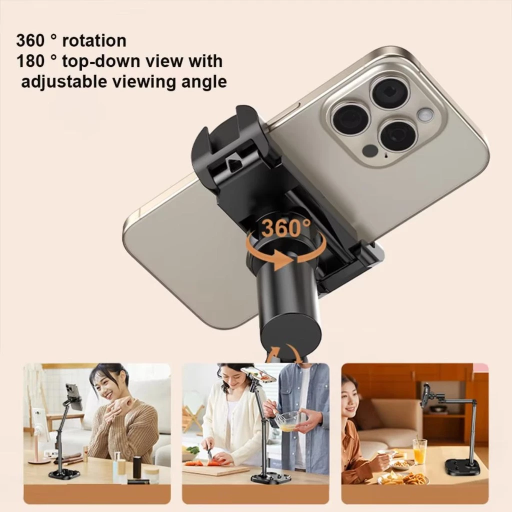 ที่วางโทรศัพท์อลูมิเนียม ปรับได้ 360 องศา thumbnail 6